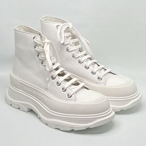 Alexander McQueen Tread Slick Leather Boot size 40